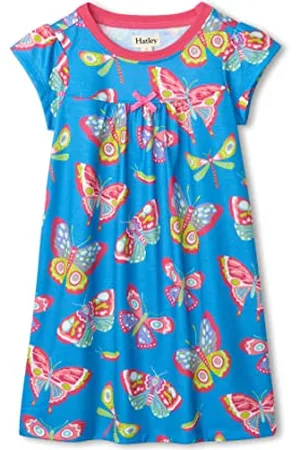 Hatley Dziewczęca koszula nocna z krótkim rękawem, Botanical Butterflies, 24 Miesiące