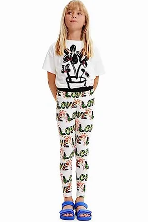 Desigual Dziewczęce legginsy ogrodowe, , 8 Lata