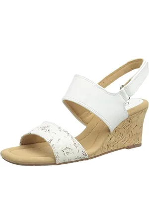 Clarks Damskie sandały Kyarra Faye na koturnie, , 41.5 EU