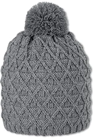 Sterntaler Dziewczęca czapka z pomponem, czapka w romby, , 55 cm