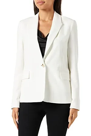 QS by s.Oliver Damska marynarka Slim Fit, biała, 44 (DE), , 44