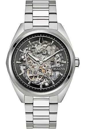 BULOVA Męski zegarek analogowy automatyczny z paskiem ze stali nierdzewnej 96A293
