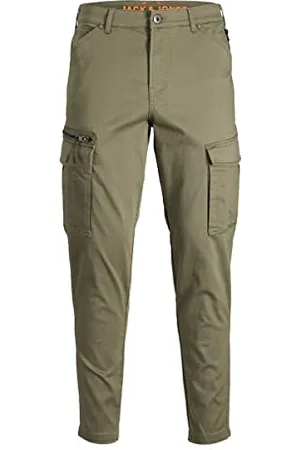 JACK & JONES JACK&JONES PLUS Męskie spodnie cargo JPSTACE JJJDEX Tapered AKM PLS, , 46/32