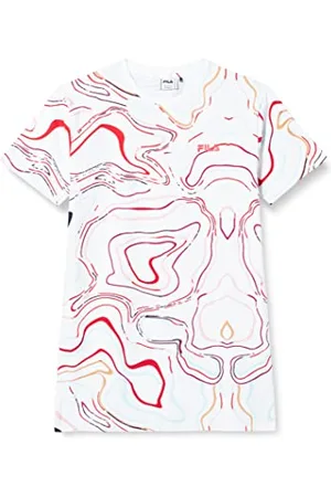 Fila Dziewczęca tabliczka AOP Tee sukienka, , 146/152 cm