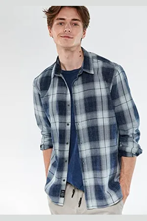 Mavi Męska koszula Check Shirt koszulka, niebieska, XL (DE), , XL