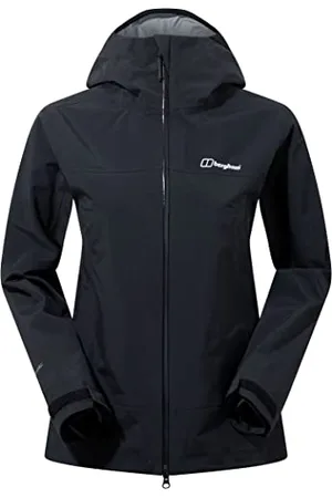 Berghaus Damska kurtka wodoodporna Highland Storm 3L, Czarny/czarny, 34