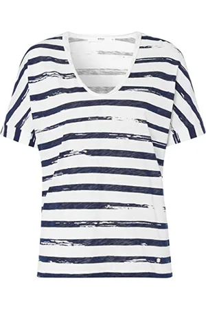 Brax Damski styl Carrie T-Shirt, Indigo, 34