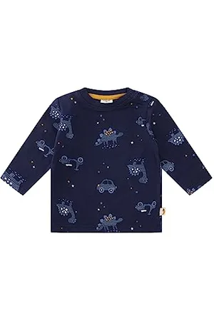 Salt & Pepper Niemowlęta chłopcy L/S Car Dino AOP T-Shirt, , 62