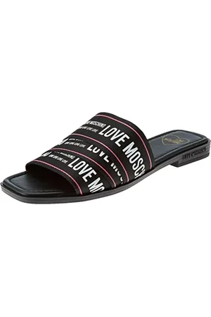 Moschino Damskie Ja28412g0gix600a Mule, czarne, 39 EU, , 39 eu