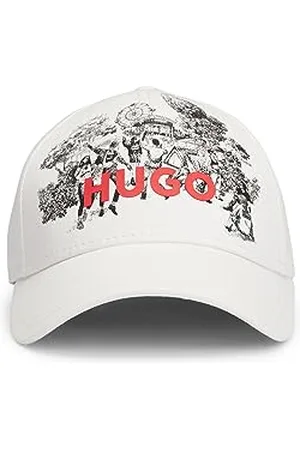 HUGO BOSS BOSS Kapelusz męski, otwarty, biały, rozmiar uniwersalny, , jeden rozmiar