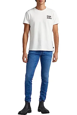 Pepe Jeans Męskie dżinsy Finsbury, niebieskie (Denim-WN7), 34W/30L, , 34W / 30L