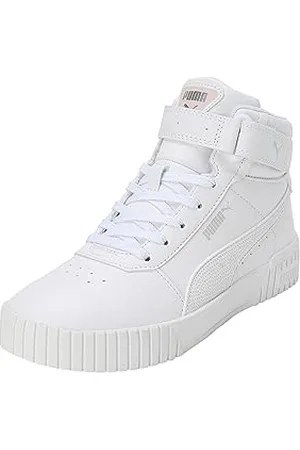 PUMA Damskie buty sportowe Carina 2.0 Mid Winter Wonderland, Biały Galaxy Różowy Silver, 40 EU