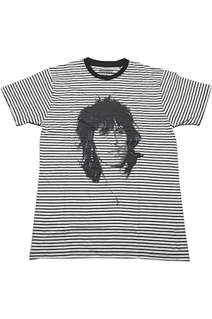 The Rolling Stones Rolling Stones Koszulka Keith w paski, oficjalna unisex, czarno-biała, , L