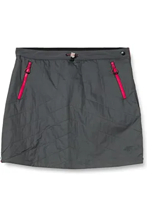4F Damska spódnica AW22TFSKF002, antracytowa, XXL, , XXL