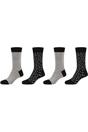 Camano 1102057000 - damskie skarpety ca-soft wild dots 4 pary, czarne, rozmiar 39/42, , 39 EU