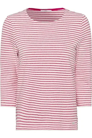 Brax Damski styl Bonnie French Terry Shirt, Lipstick PINK, 38, , 38