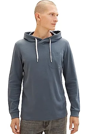 TOM TAILOR Męska koszula z długim rękawem z kapturem, , 3XL