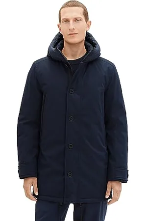 TOM TAILOR Męska parka zimowa z kapturem, , XL