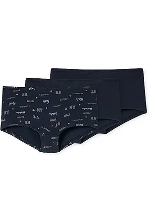 Schiesser Mädchen 3 PACK Unterwäsche Shorts weiches Bündchen - 95/5 Organic Bio Baumwolle - Größe 140 bis 176