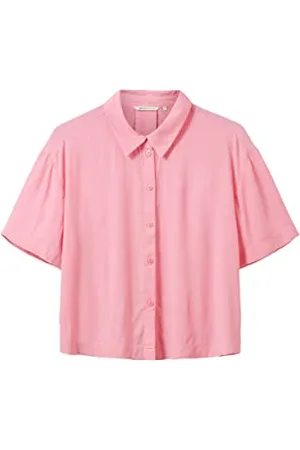 TOM TAILOR Damska bluzka koszulowa oversize Basic, , L