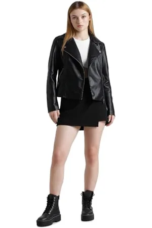 ONLY Bestseller A/S ONLNEWMELISA Faux Leather Biker CC OTW kurtka damska, czarna, S, , S