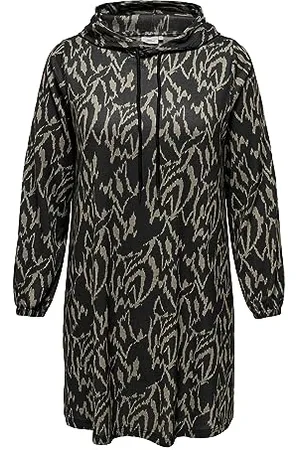 ONLY CARALBA LS Hood Knee Dress JRS, , XL