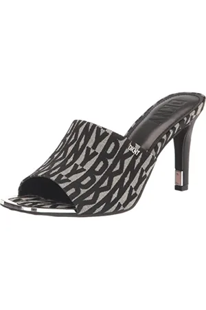 DKNY Damskie buty Bronx Open Square-Toe Slip-On Mule, Black/Eggnog, 36,5 EU, , 36.5 EU
