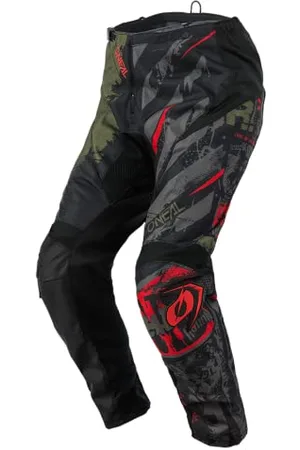 Oneal Męskie spodnie Element Ride MX, Schwarz/Grün, 42