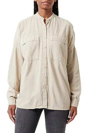 Mustang Damska bluzka Emma Linen Blouse, , 38