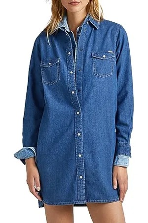 Pepe Jeans Spódnica damska Maya, Niebieski (denim), S