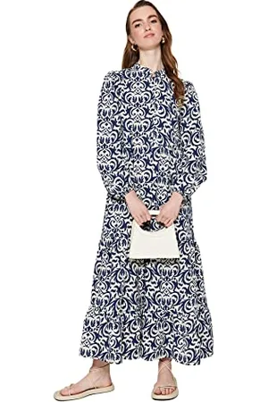 Trendyol Damska sukienka hijab Maxi A-line Regular Fit Woven Modest Dress, , 36