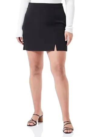 ONLY Bestseller A/S Damski ONLELLY Slit Skirt TLR NOOS Rock, Black, 44, , 44