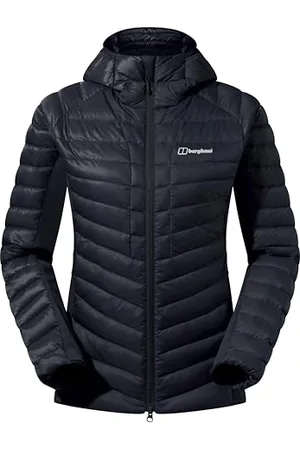 Berghaus Damska bluza z kapturem Tephra Stretch Reflect 2.0, Czarny/czarny, 36