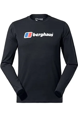 Berghaus Męski Organic Big Logo Long Sleeve T-Shirt, , XS