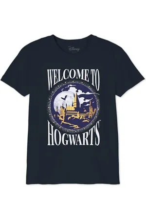 Harry Potter "Welcome to Hogwarts" GIHAPOMTS161 koszulka dziewczęca, granatowa, rozmiar 12 lat, , 12 lat
