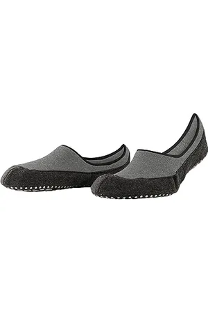 Falke Męskie Cosyshoe Invisible Skarpety Antypoślizgowe wypustki na filcowej podeszwie wygodne ciepłe stopki oddychająca regulująca temperaturę neutralizująca zapachy wełna 1 Para