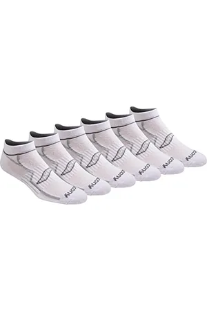 Saucony Męskie skarpety RunDry Bolt Performance, niewidoczne, dostępne w rozmiarach M-XXL (6, 12, 18 par), Medium