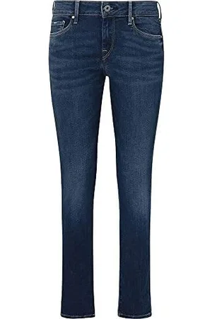 Pepe Jeans Soho damskie dżinsy Skinny Fit Mid Waist Denim, niebieskie (Denim-h45), 27W/30L, Niebieski (Denim-h45), 27W / 30L