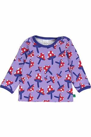 Green Cotton Mushroom l/s t baby, , 56 cm