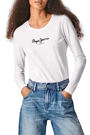 Pepe Jeans New Virginia Ls N T-shirt damski, biały (white), L
