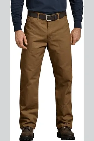 Dickies Męskie spodnie jeansowe Rlxdfit Duck, Brązowy (Rinsed Brown Rbd), 33W / 32L