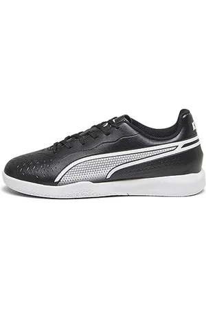 PUMA King Match IT JR Buty piłkarskie, czarno-białe, rozmiar 40, Czarna , biała , 28 EU