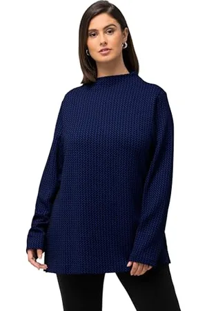 Ulla Popken Damska bluza o strukturze, , 46-48 duże rozmiary