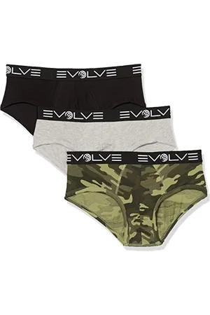 Evolve Męskie slipy, czarny/szary/tradycyjna wojskowa, M