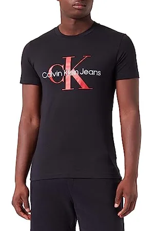Calvin Klein Jeans Core Monologo Slim Tee J30j320935 Koszulki S/S Mężczyźni, , XXL