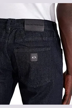 Armani Exchange AX 5 Pocket Slim Dark Rinse dżinsy męskie, indigo denim/indygo, 52