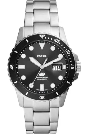 Fossil Herenhorloge Blue Dive three-hand date, roestvrij staal, FS6032