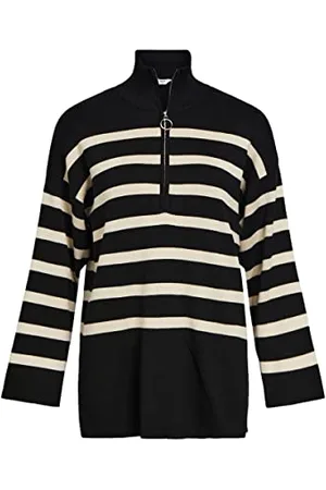 Object Damski Objester L/S Knit Zip Sweter Noos Sweter z dzianiny, , L