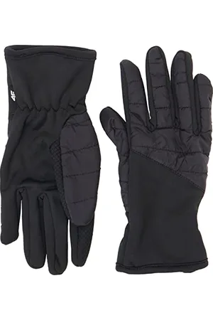 4F Rękawiczki REU006 dżinsy, DEEP czarne, XL, , XL