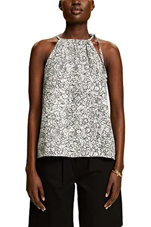 ESPRIT Collection Bluzka bez rękawów, mieszanka lnu, , S